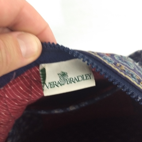 VERA BRADLEY BOHO Large Bag / Tote Paisley Blue - Picture 7 of 8